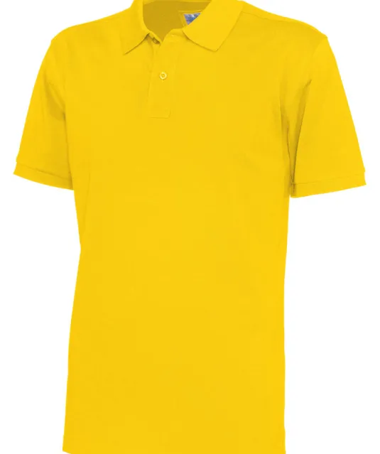 POLO PIQUE MAN - GOTS GECERTIFICEERD Geel