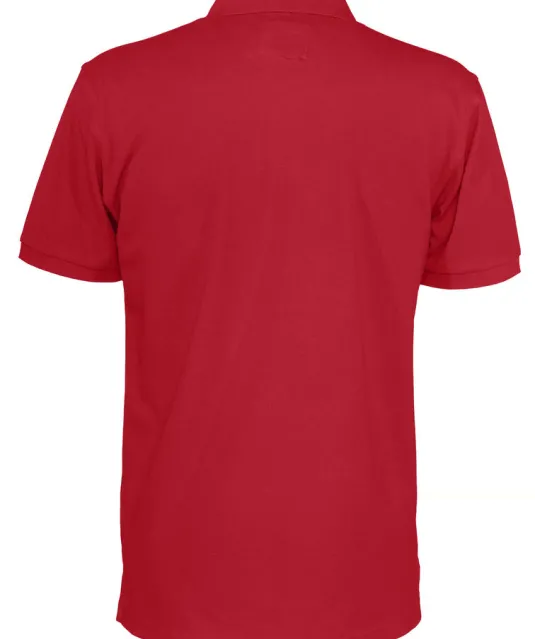 POLO PIQUE MAN - GOTS GECERTIFICEERD Rood