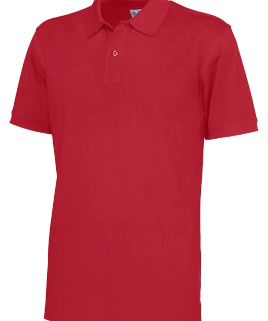 POLO PIQUE MAN - GOTS GECERTIFICEERD Rood