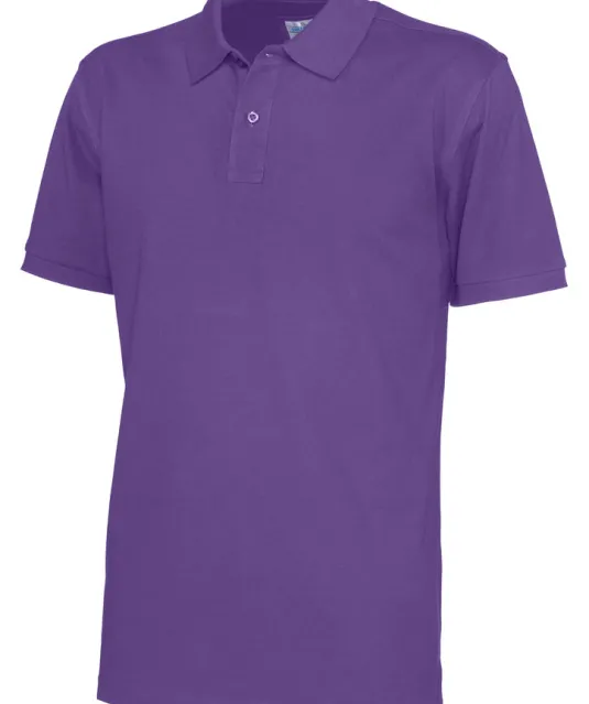 POLO PIQUE MAN - GOTS GECERTIFICEERD Paars