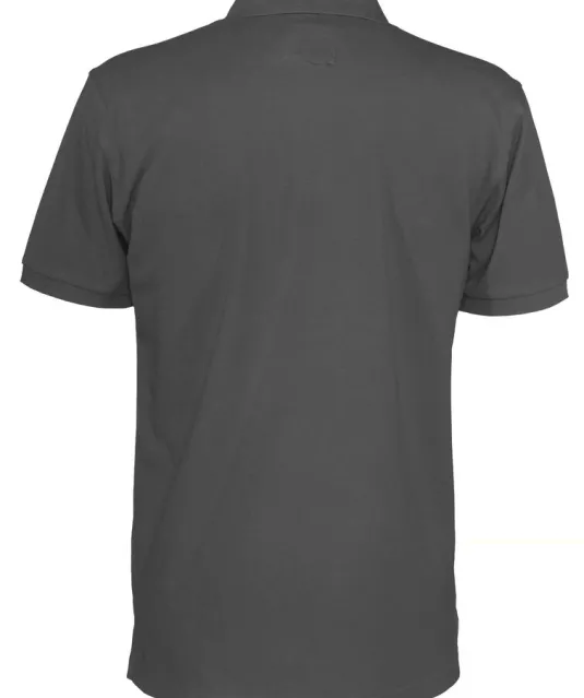 POLO PIQUE MAN - GOTS GECERTIFICEERD Antraciet