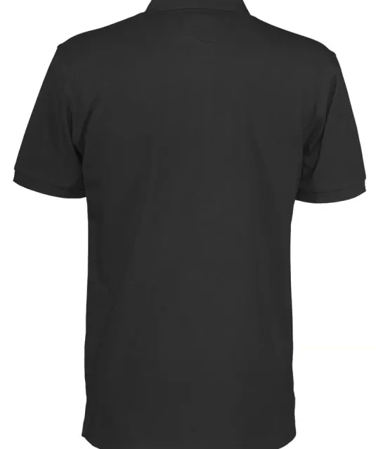 POLO PIQUE MAN - GOTS GECERTIFICEERD Zwart