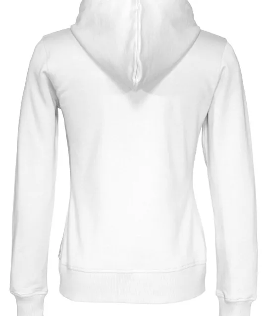 HOODIE FULL ZIP LADY - GOTS GECERTIFICEERD Wit
