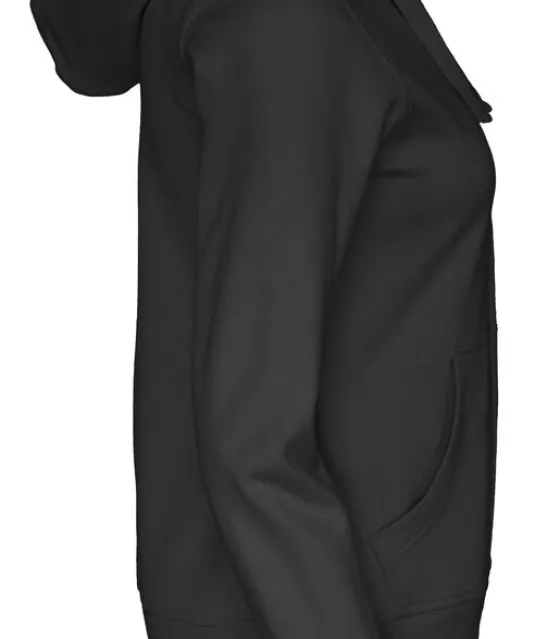 HOODIE FULL ZIP LADY - GOTS GECERTIFICEERD Zwart