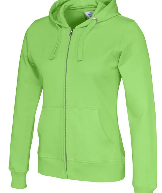 HOODIE FULL ZIP LADY - GOTS GECERTIFICEERD Wit