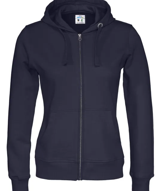 HOODIE FULL ZIP LADY - GOTS GECERTIFICEERD Marine