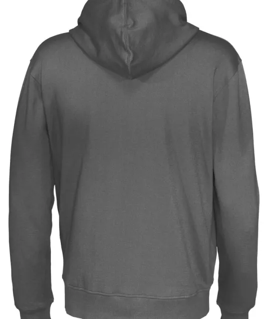 HOODIE FULL ZIP MAN - GOTS GECERTIFICEERD Antraciet