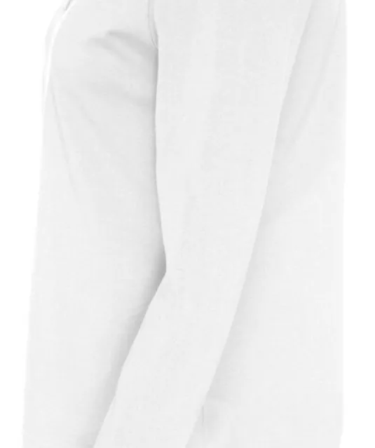 POLO PIQUE LONG SLEEVE LADY - GOTS GECERTIFICEERD Wit