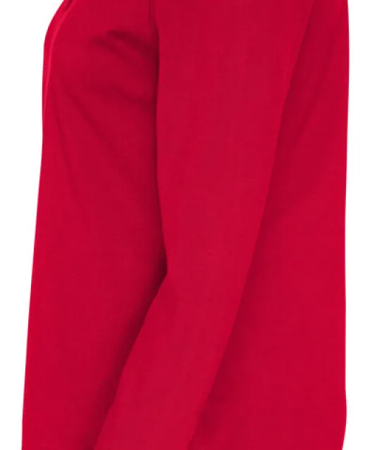 POLO PIQUE LONG SLEEVE LADY - GOTS GECERTIFICEERD Rood