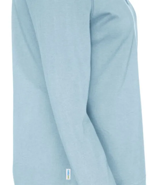 POLO PIQUE LONG SLEEVE LADY - GOTS GECERTIFICEERD Lichtblauw