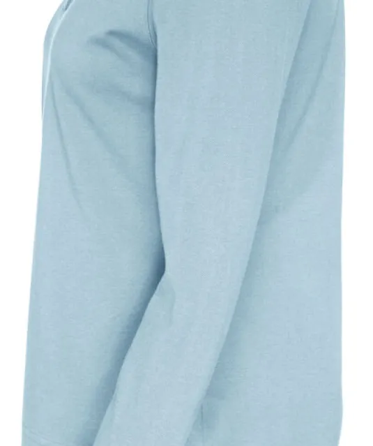 POLO PIQUE LONG SLEEVE LADY - GOTS GECERTIFICEERD Lichtblauw