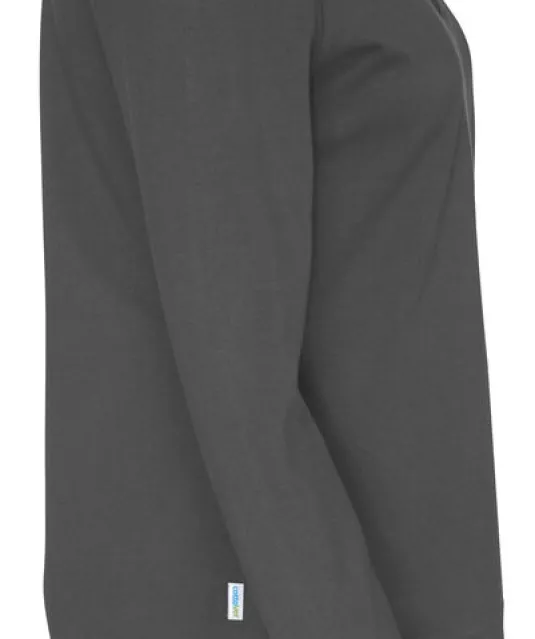 POLO PIQUE LONG SLEEVE LADY - GOTS GECERTIFICEERD Antraciet