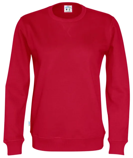 SWEATER CREW NECK UNISEX - GOTS GECERTIFICEERD Rood