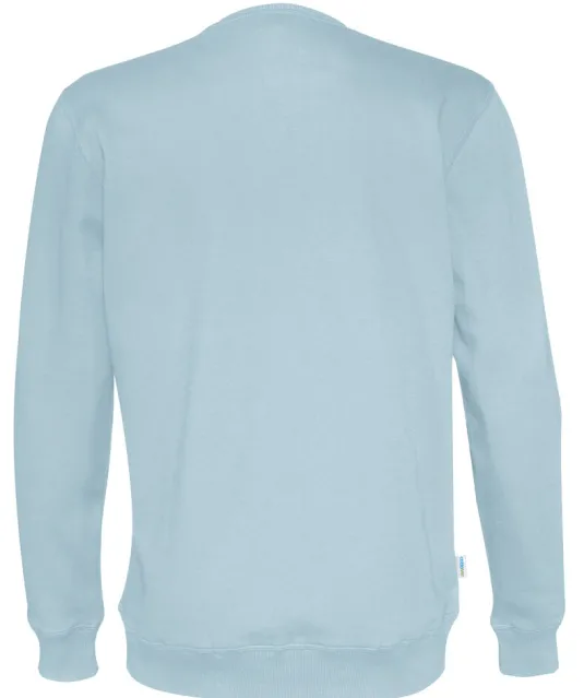 SWEATER CREW NECK UNISEX - GOTS GECERTIFICEERD Lichtblauw