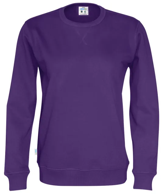 SWEATER CREW NECK UNISEX - GOTS GECERTIFICEERD Paars