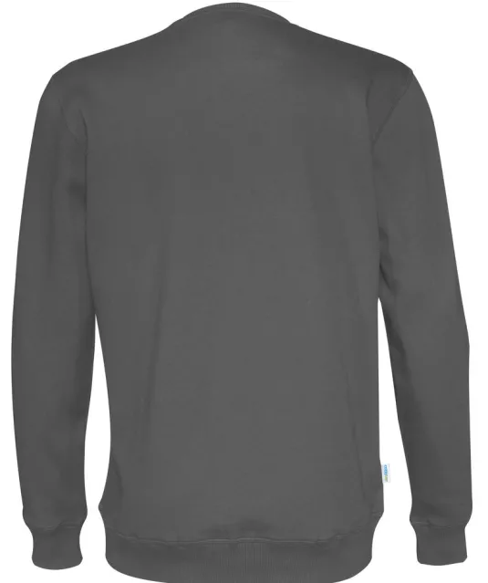 SWEATER CREW NECK UNISEX - GOTS GECERTIFICEERD Antraciet