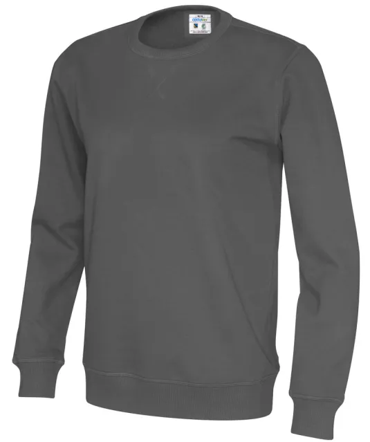 SWEATER CREW NECK UNISEX - GOTS GECERTIFICEERD Antraciet