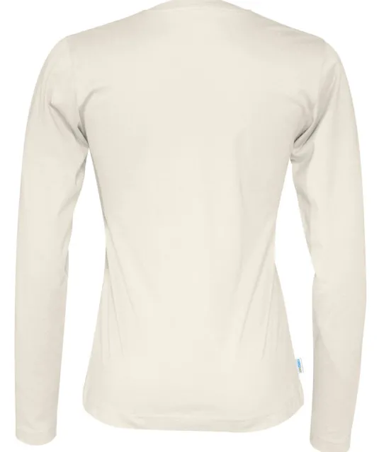 T-SHIRT LONG SLEEVE LADY - GOTS GECERTIFICEERD Ecru