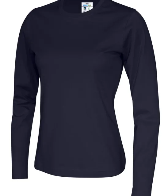 T-SHIRT LONG SLEEVE LADY - GOTS GECERTIFICEERD Marine