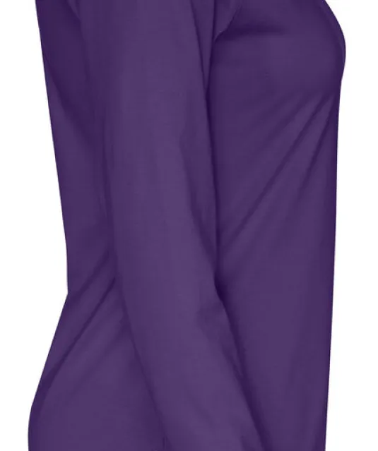 T-SHIRT LONG SLEEVE LADY - GOTS GECERTIFICEERD Paars