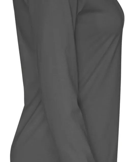 T-SHIRT LONG SLEEVE LADY - GOTS GECERTIFICEERD Antraciet