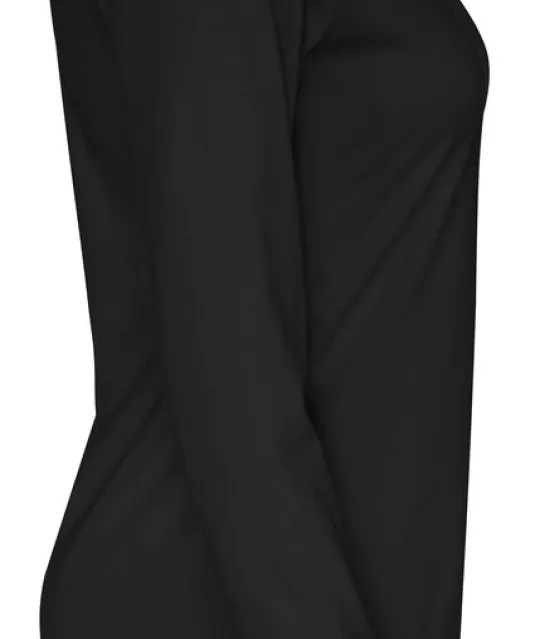 T-SHIRT LONG SLEEVE LADY - GOTS GECERTIFICEERD Zwart