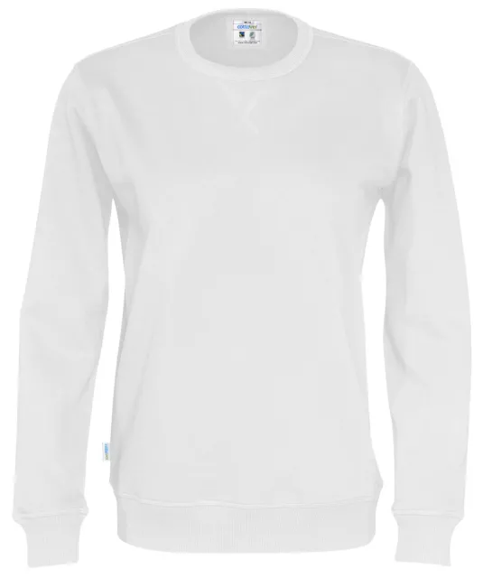 SWEATER CREW NECK UNISEX - GOTS GECERTIFICEERD Wit