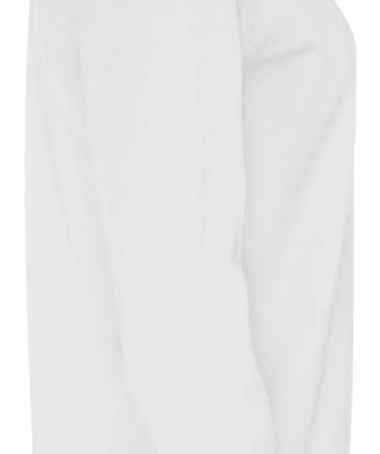 SWEATER CREW NECK UNISEX - GOTS GECERTIFICEERD Wit