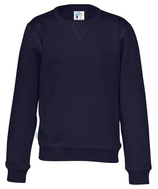 SWEATER CREW NECK KID - GOTS GECERTIFICEERD Marine