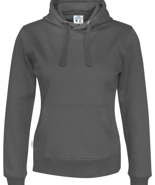HOODIE LADY - GOTS GECERTIFICEERD Antraciet