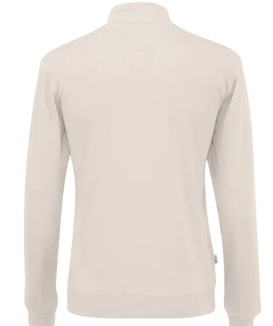 SWEATER HALF ZIP UNISEX - GOTS GECERTIFICEERD Ecru