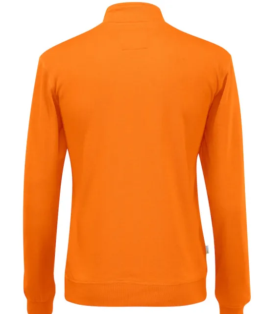 SWEATER HALF ZIP UNISEX - GOTS GECERTIFICEERD Oranje