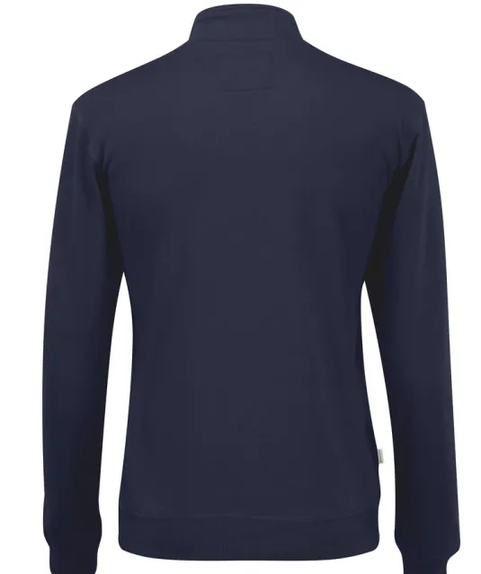 SWEATER HALF ZIP UNISEX - GOTS GECERTIFICEERD Marine