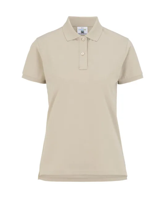 POLO PIQUE LADY - GOTS GECERTIFICEERD Wit