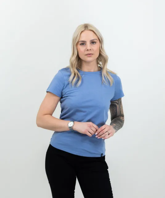 American U  T-Shirt Dames Wit