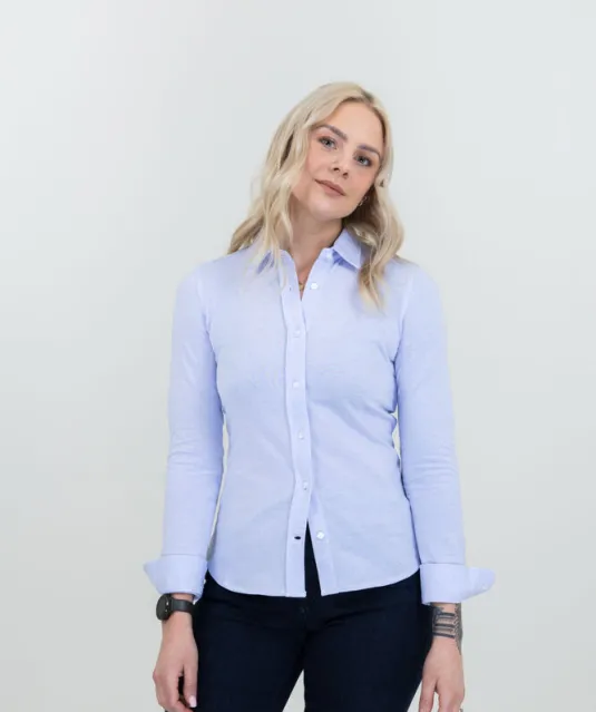 Burlingham  Hemd Dames Wit