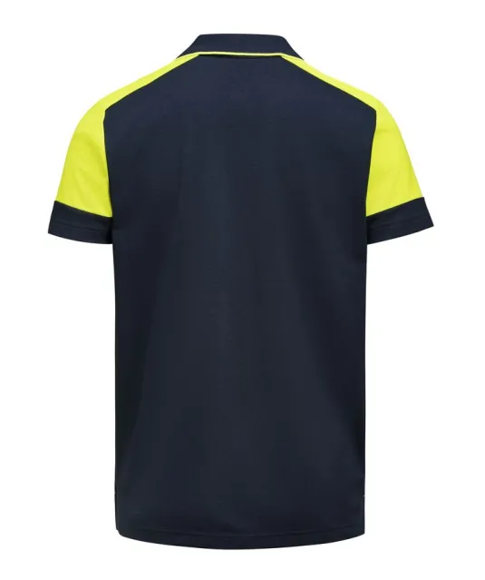 Prime Polo Heren Marine/neongeel