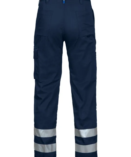 2517 BROEK MET KNIEZAKKEN EN REFLECTIEBANDEN Marine