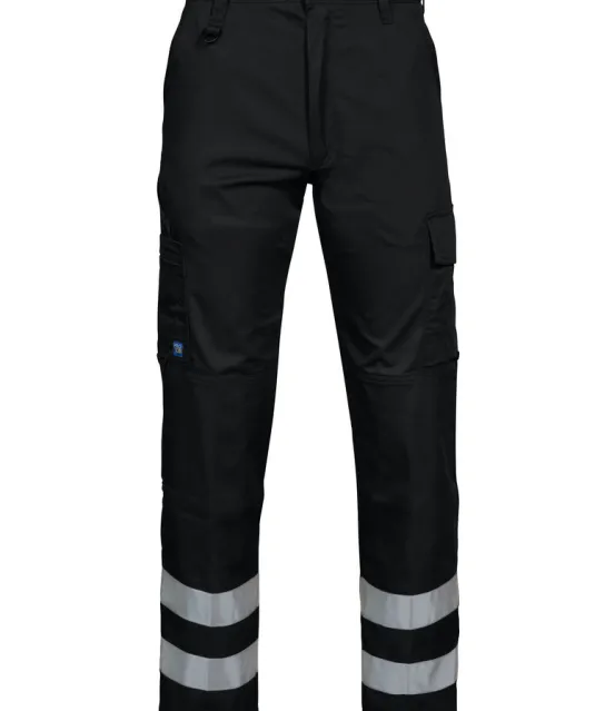 2517 BROEK MET KNIEZAKKEN EN REFLECTIEBANDEN Marine