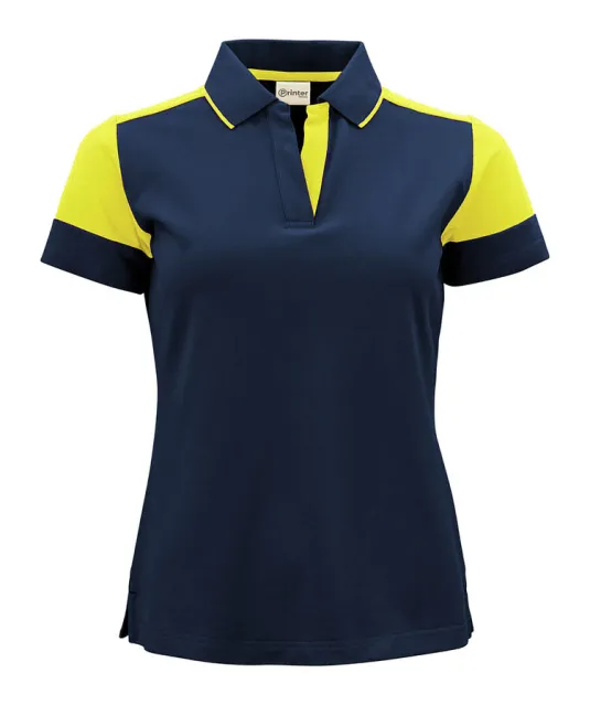 Prime Polo Dames Marine/neongeel