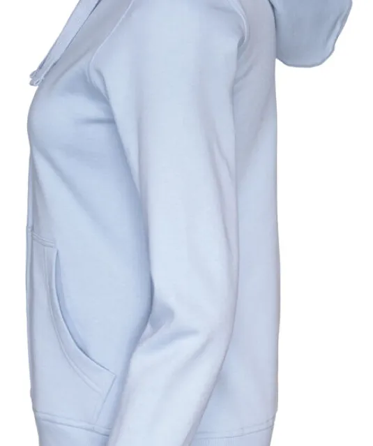 HOODIE FULL ZIP LADY - GOTS GECERTIFICEERD Lichtblauw