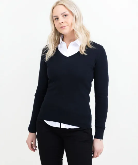 Ashland V  Gebreide Sweater Dames Zwart