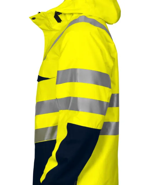 6418 GEVOERDE SIGNALISATIEJAS EN ISO 20471 KLASSE 3 Geel