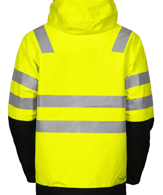 6418 GEVOERDE SIGNALISATIEJAS EN ISO 20471 KLASSE 3 Geel