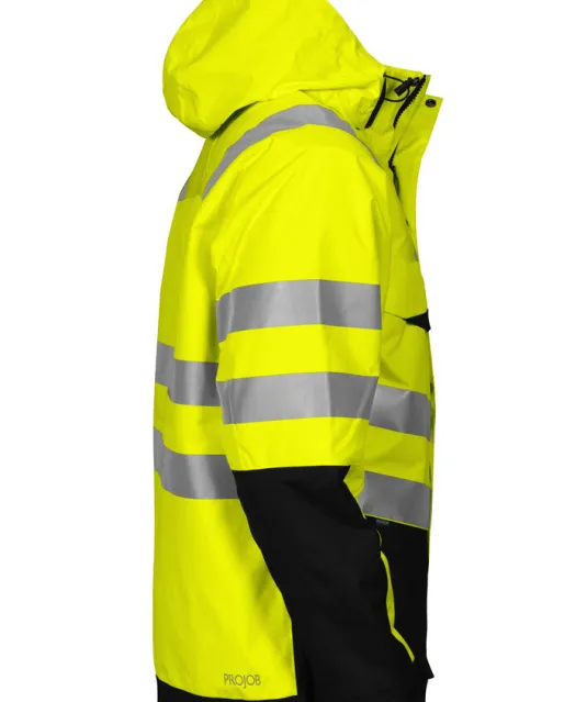 6418 GEVOERDE SIGNALISATIEJAS EN ISO 20471 KLASSE 3 Geel/zwart