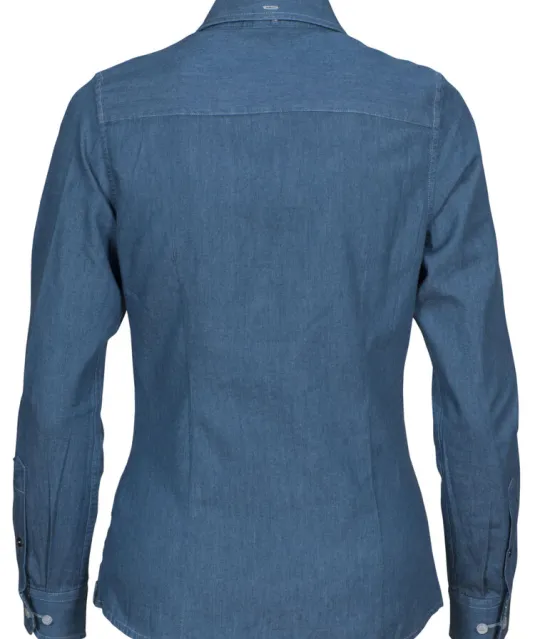 Jupiter  Hemd Dames Denim blauw