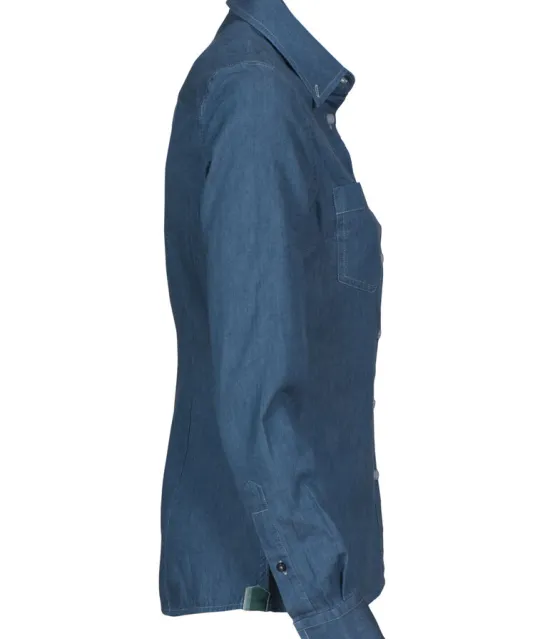 Jupiter  Hemd Dames Denim blauw