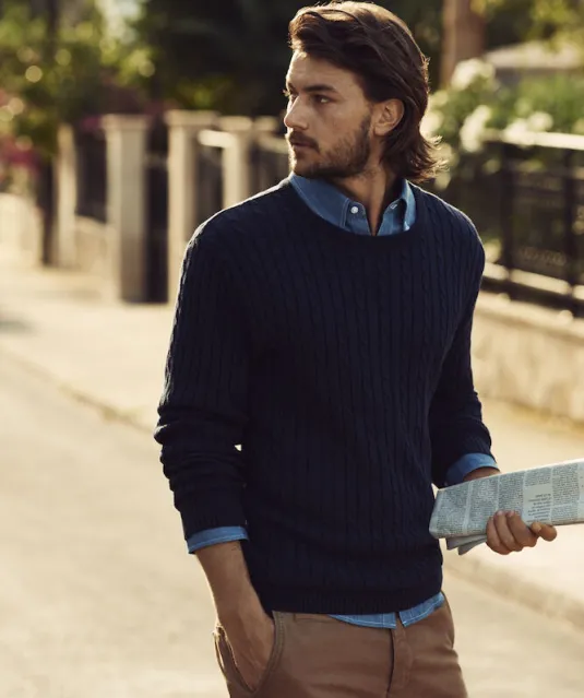 Jupiter Hemd Heren Denim blauw