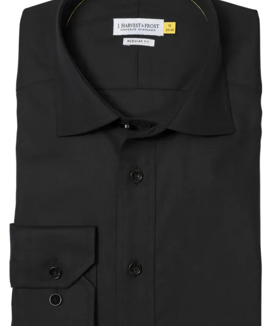 Yellow Bow 50 Hemd Regular Fit Heren Zwart