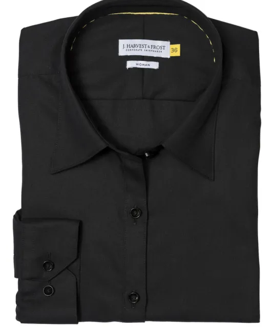 Yellow Bow 50  Hemd Dames Zwart